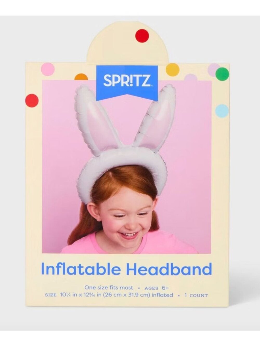 Easter Bunny Ear Foil Balloon Headband Wearable - Spritz™ Decor Costume - Picture 1 of 9